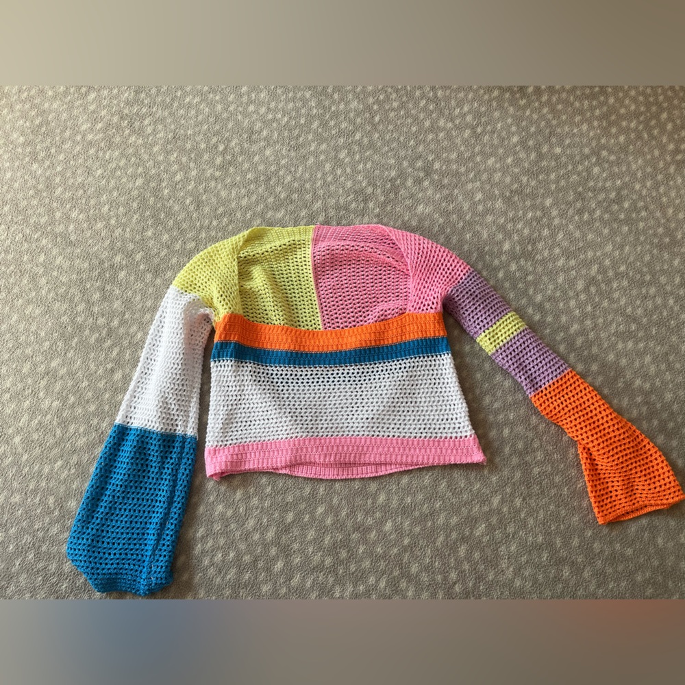 Long sleeve Woven Crop top